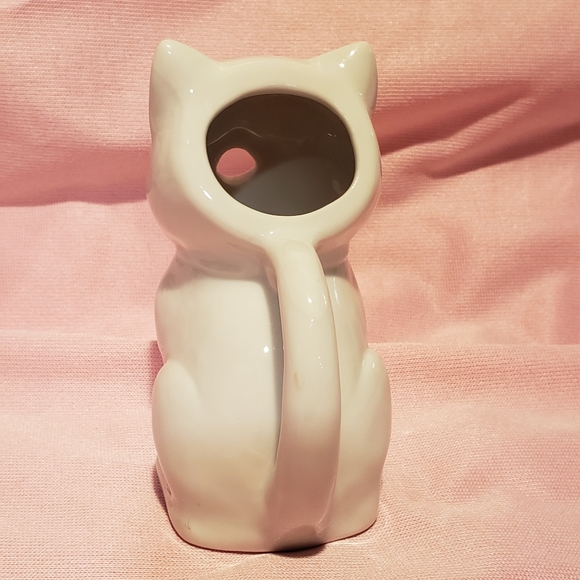 Vintage Small Cat Figure Creamer Pitcher Coffee Tea Milk - Picture 3 of 5